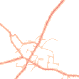 Daytime road noise heatmap for TN12 8ND