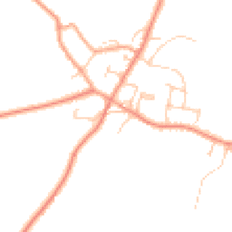 Daytime road noise heatmap for TN12 8NL