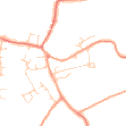 Daytime road noise heatmap for TN12 9EU