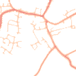 Daytime road noise heatmap for TN12 9GE