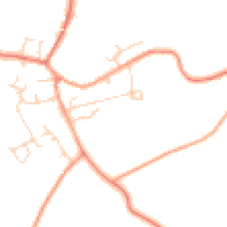 Daytime road noise heatmap for TN12 9GT