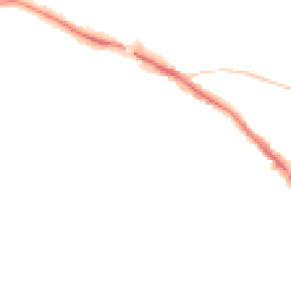 Night-time road noise heatmap for TN13 1AB