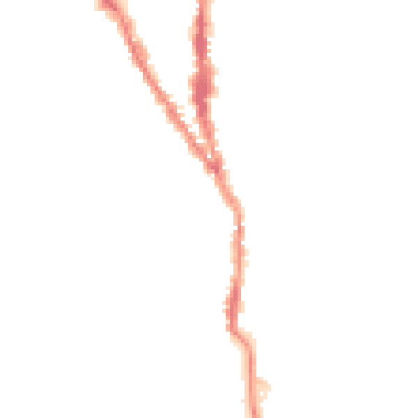 Night-time road noise heatmap for TN13 1AG