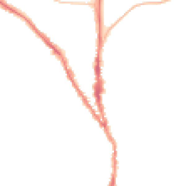 Night-time road noise heatmap for TN13 1DS