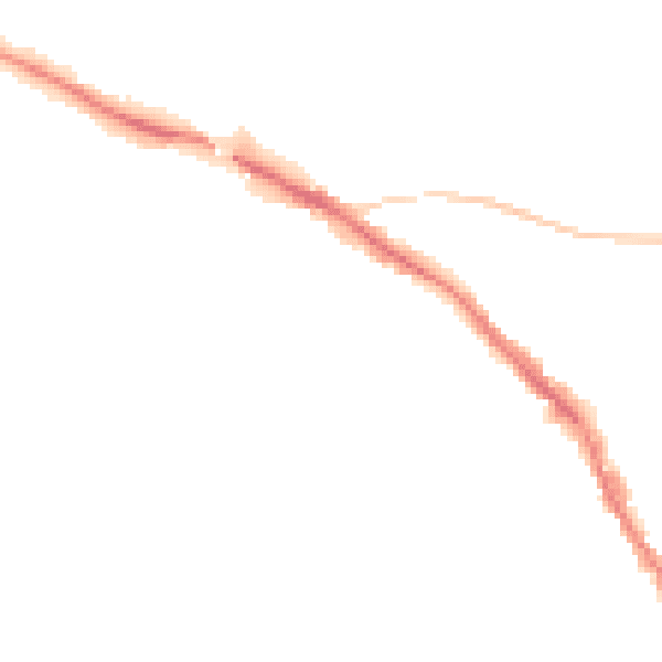 Night-time road noise heatmap for TN13 1DZ