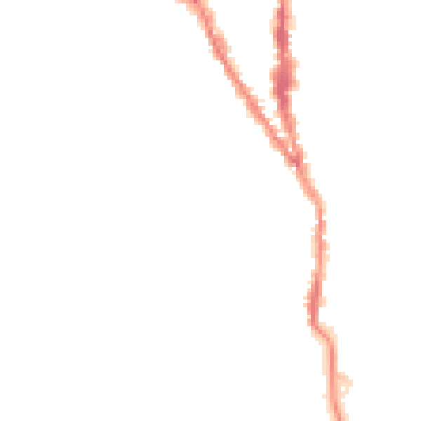 Night-time road noise heatmap for TN13 1EG