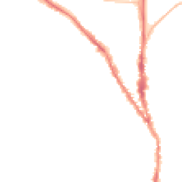 Night-time road noise heatmap for TN13 1EJ