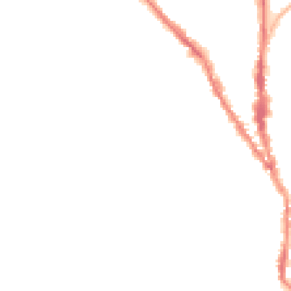 Night-time road noise heatmap for TN13 1EL