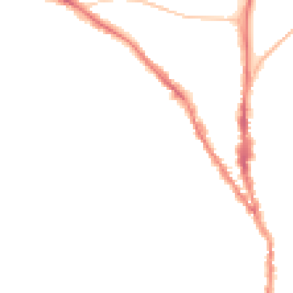 Night-time road noise heatmap for TN13 1EP