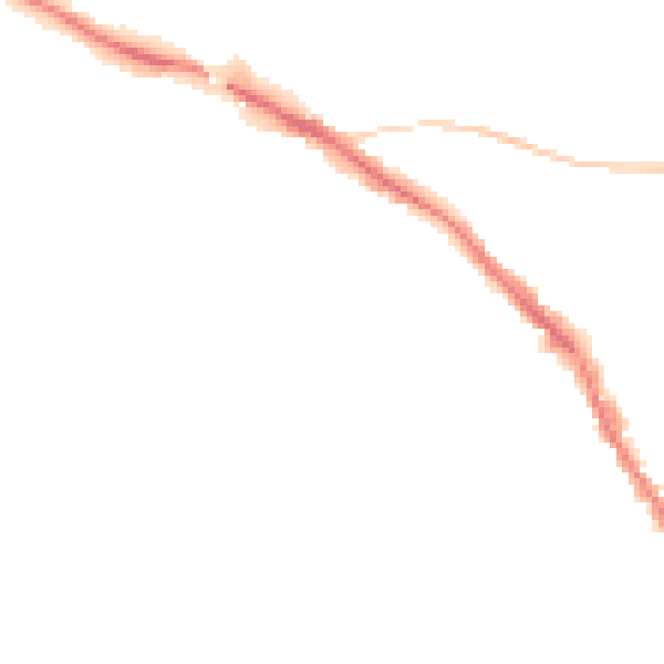 Night-time road noise heatmap for TN13 1ET