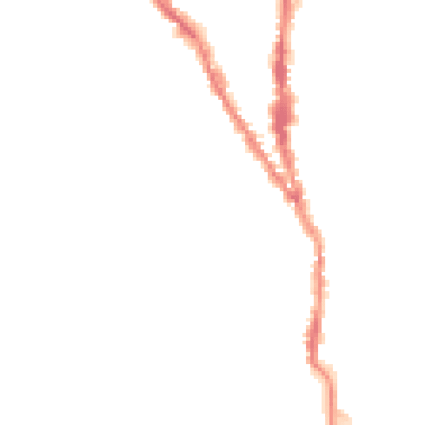 Night-time road noise heatmap for TN13 1JZ