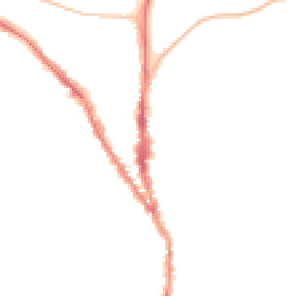 Night-time road noise heatmap for TN13 1XA