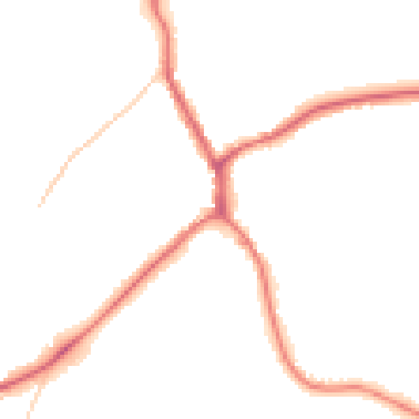 Night-time road noise heatmap for TN13 2AA