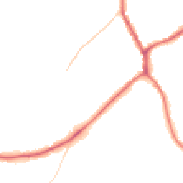 Night-time road noise heatmap for TN13 2AY
