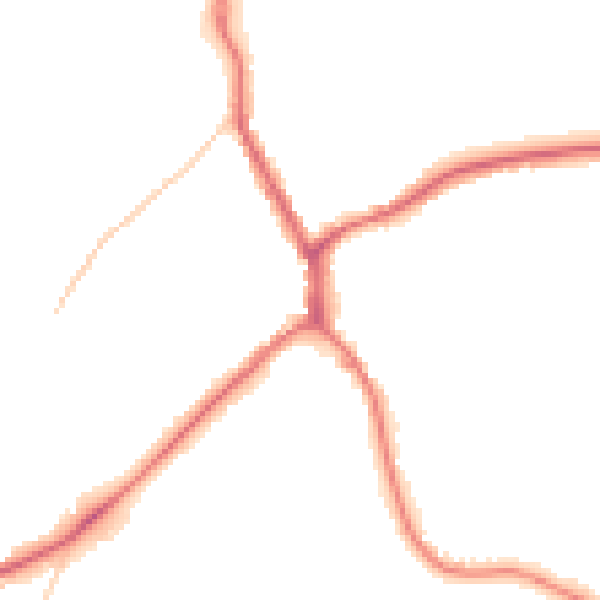 Night-time road noise heatmap for TN13 2BH