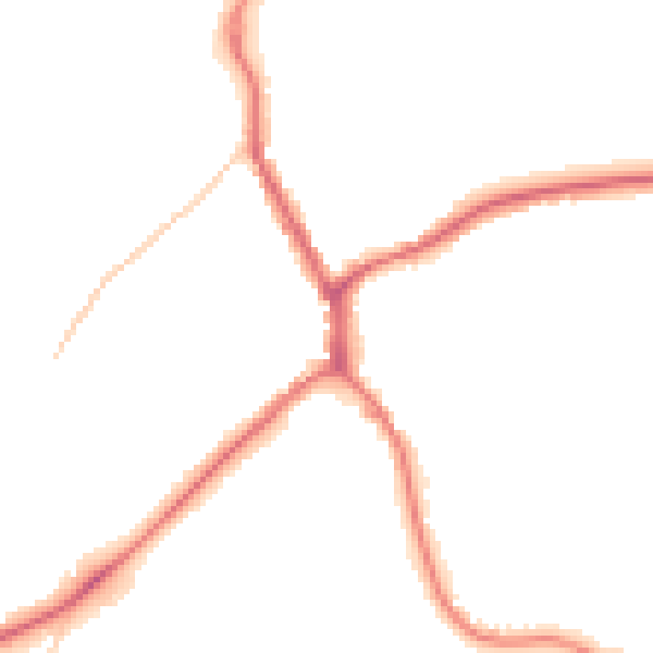 Night-time road noise heatmap for TN13 2BJ