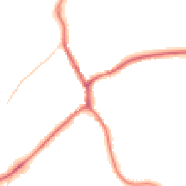 Night-time road noise heatmap for TN13 2BS