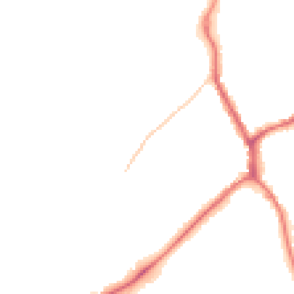 Night-time road noise heatmap for TN13 2DY