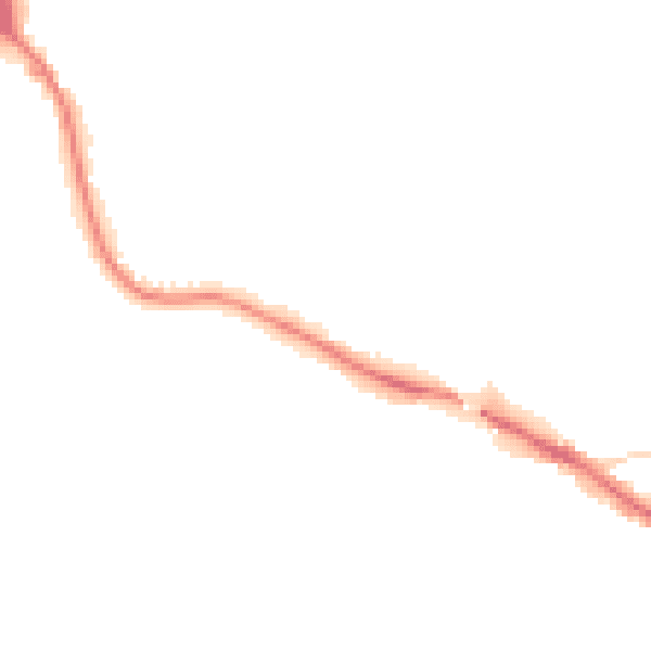Night-time road noise heatmap for TN13 2JD