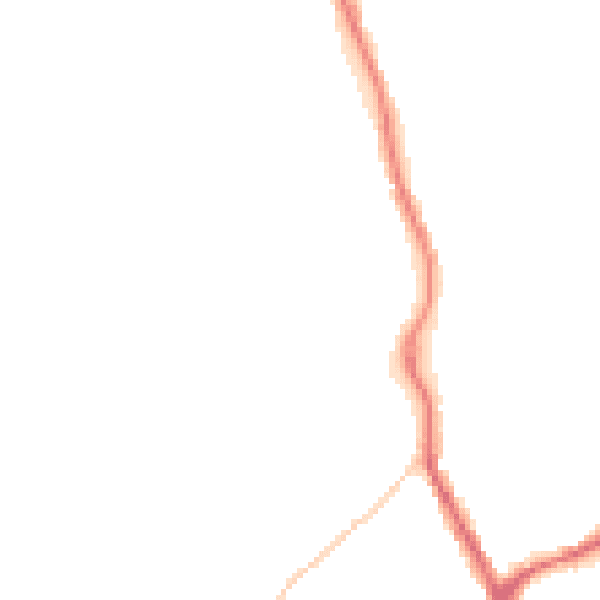 Night-time road noise heatmap for TN13 2QS