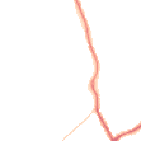 Night-time road noise heatmap for TN13 2QT