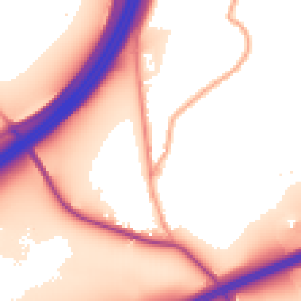 Daytime road noise heatmap for TN13 2TG