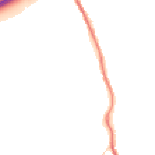 Night-time road noise heatmap for TN13 2UA