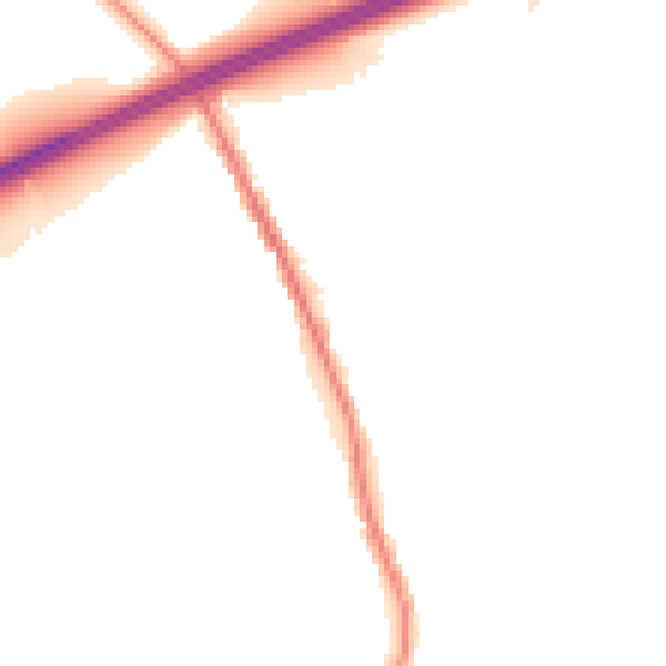 Night-time road noise heatmap for TN13 2UT