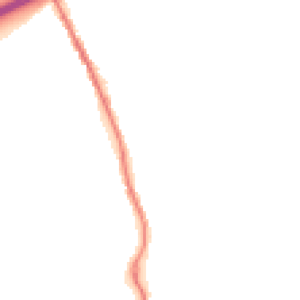 Night-time road noise heatmap for TN13 2XA