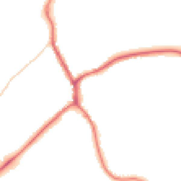Night-time road noise heatmap for TN13 3DU