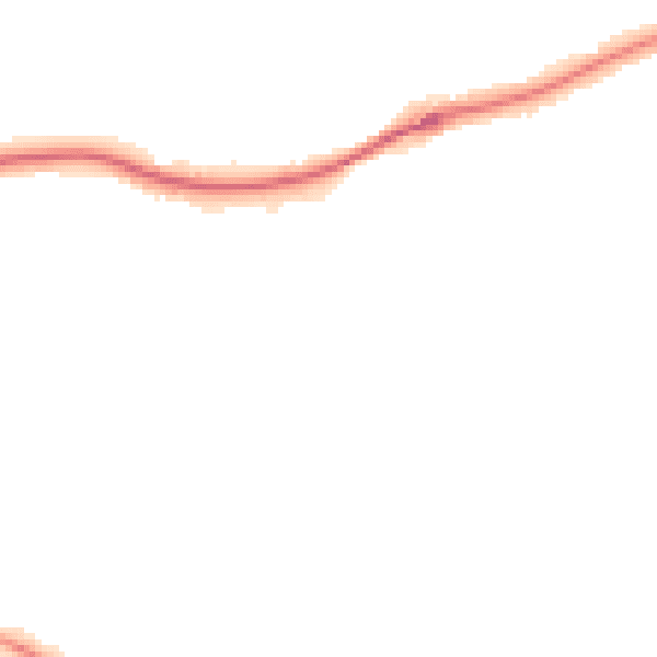 Night-time road noise heatmap for TN13 3LA