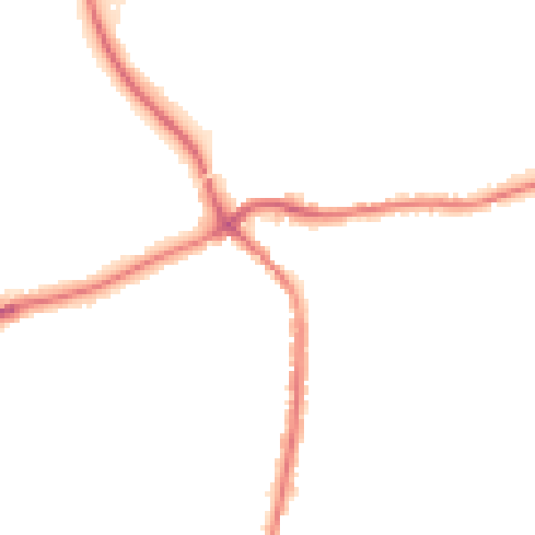 Night-time road noise heatmap for TN13 3PE