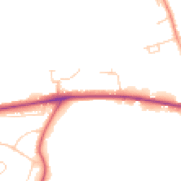 Daytime road noise heatmap for TN15 0AA