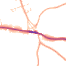 Daytime road noise heatmap for TN15 0AJ