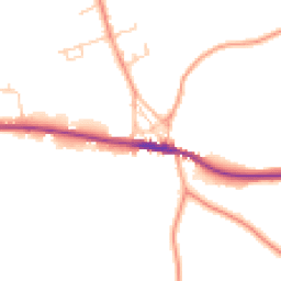 Daytime road noise heatmap for TN15 0AL