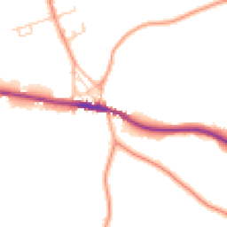 Daytime road noise heatmap for TN15 0AP