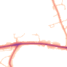 Daytime road noise heatmap for TN15 0AQ