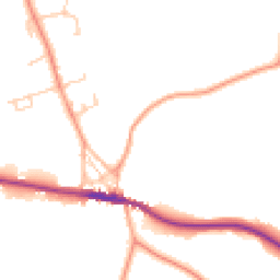 Daytime road noise heatmap for TN15 0AR
