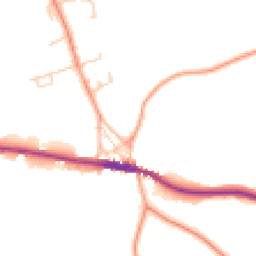 Daytime road noise heatmap for TN15 0AT