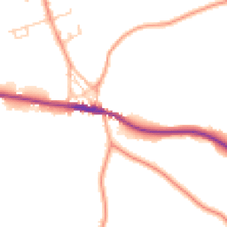 Daytime road noise heatmap for TN15 0AW