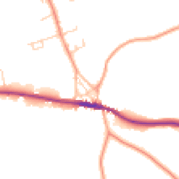 Daytime road noise heatmap for TN15 0AX