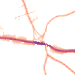 Daytime road noise heatmap for TN15 0BB