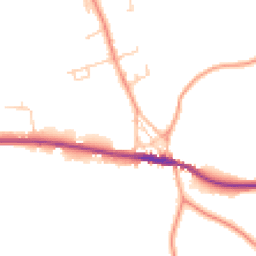 Daytime road noise heatmap for TN15 0BH