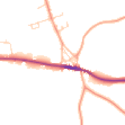 Daytime road noise heatmap for TN15 0BJ