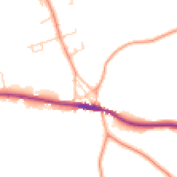 Daytime road noise heatmap for TN15 0BL