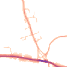 Daytime road noise heatmap for TN15 0BP