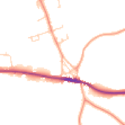 Daytime road noise heatmap for TN15 0BQ