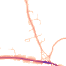 Daytime road noise heatmap for TN15 0BS