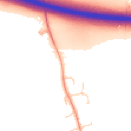 Daytime road noise heatmap for TN15 0BY