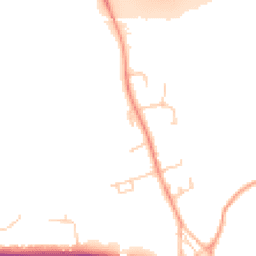 Daytime road noise heatmap for TN15 0DE